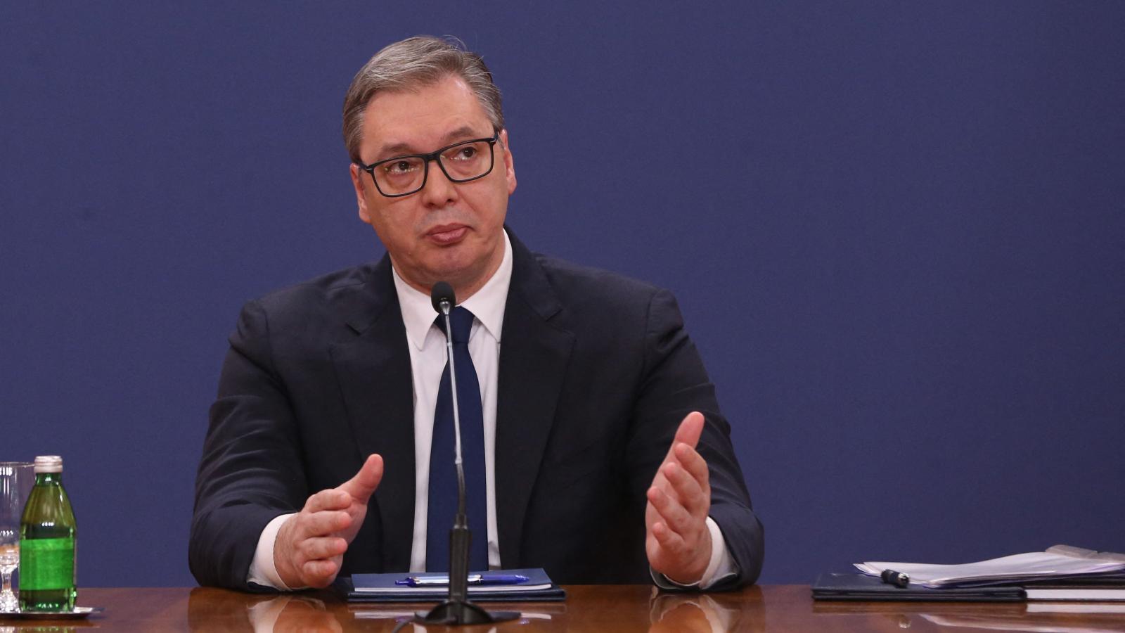 Aleksandar Vučić szerb elnök