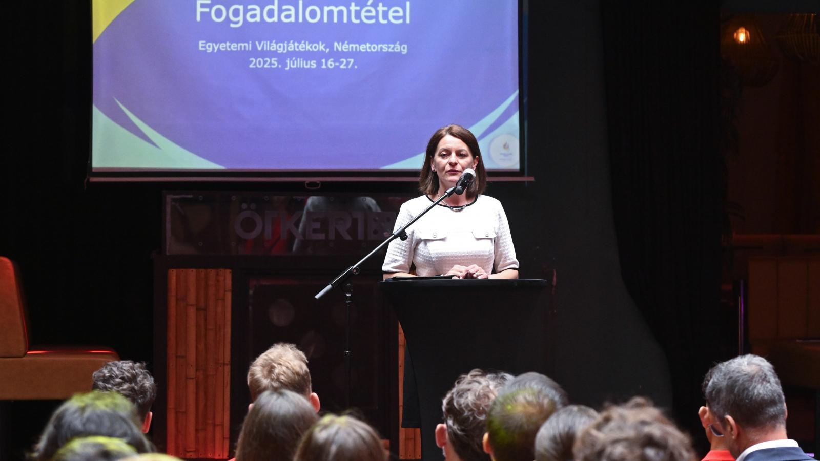 Pósánné Rácz Annamária, a Kulturális és Innovációs Minisztérium felsőoktatásért és felnőttképzésért felelős helyettes államtitkára