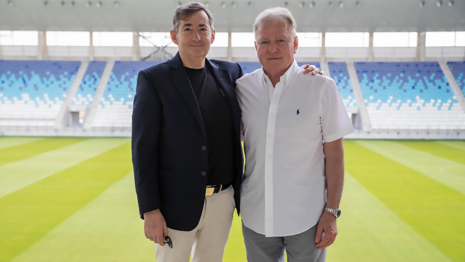 Mészáros Lőrinc az eszéki stadionban