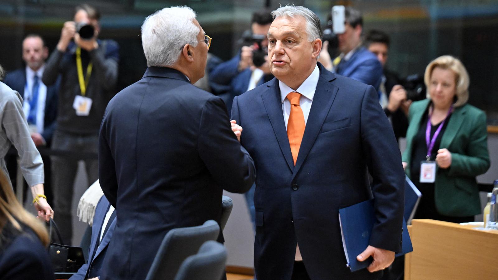 Orbán Viktor a 2025. március 6-i EU-csúcson