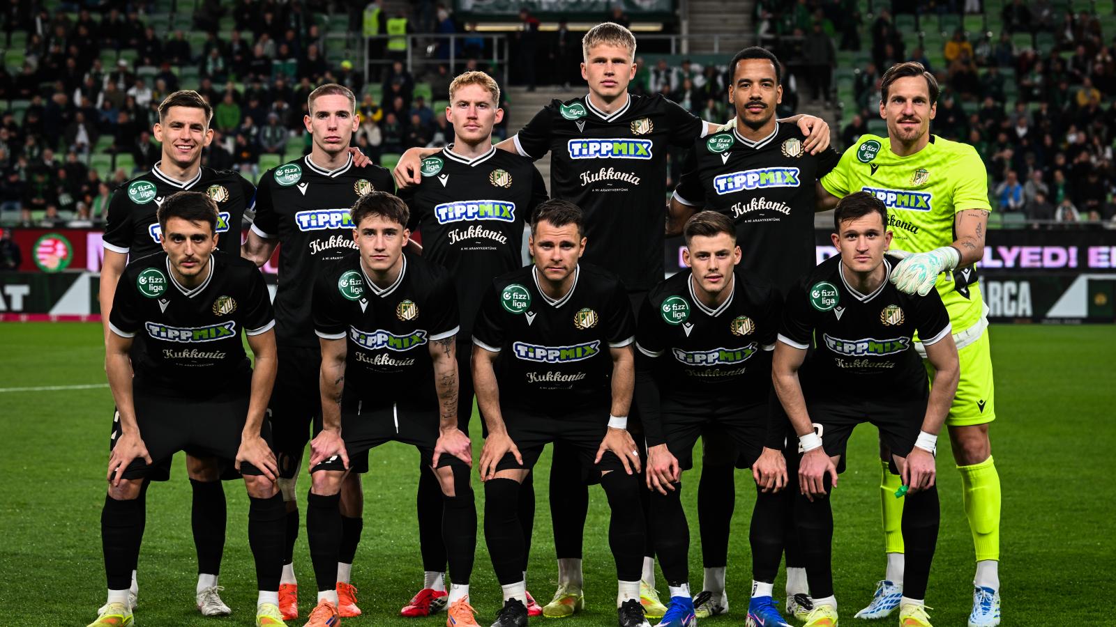 Az ETO FC csapata a Magyar Kupa elődöntője előtt április 22-én