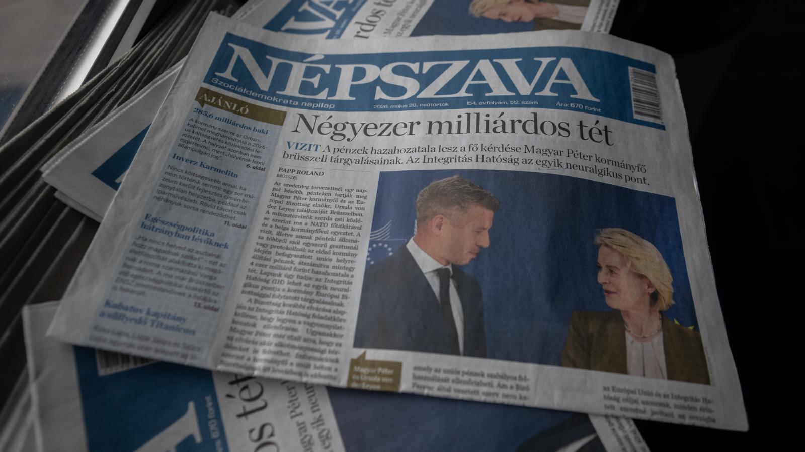 Az utolsó, nyomtatásban megjelent Népszava