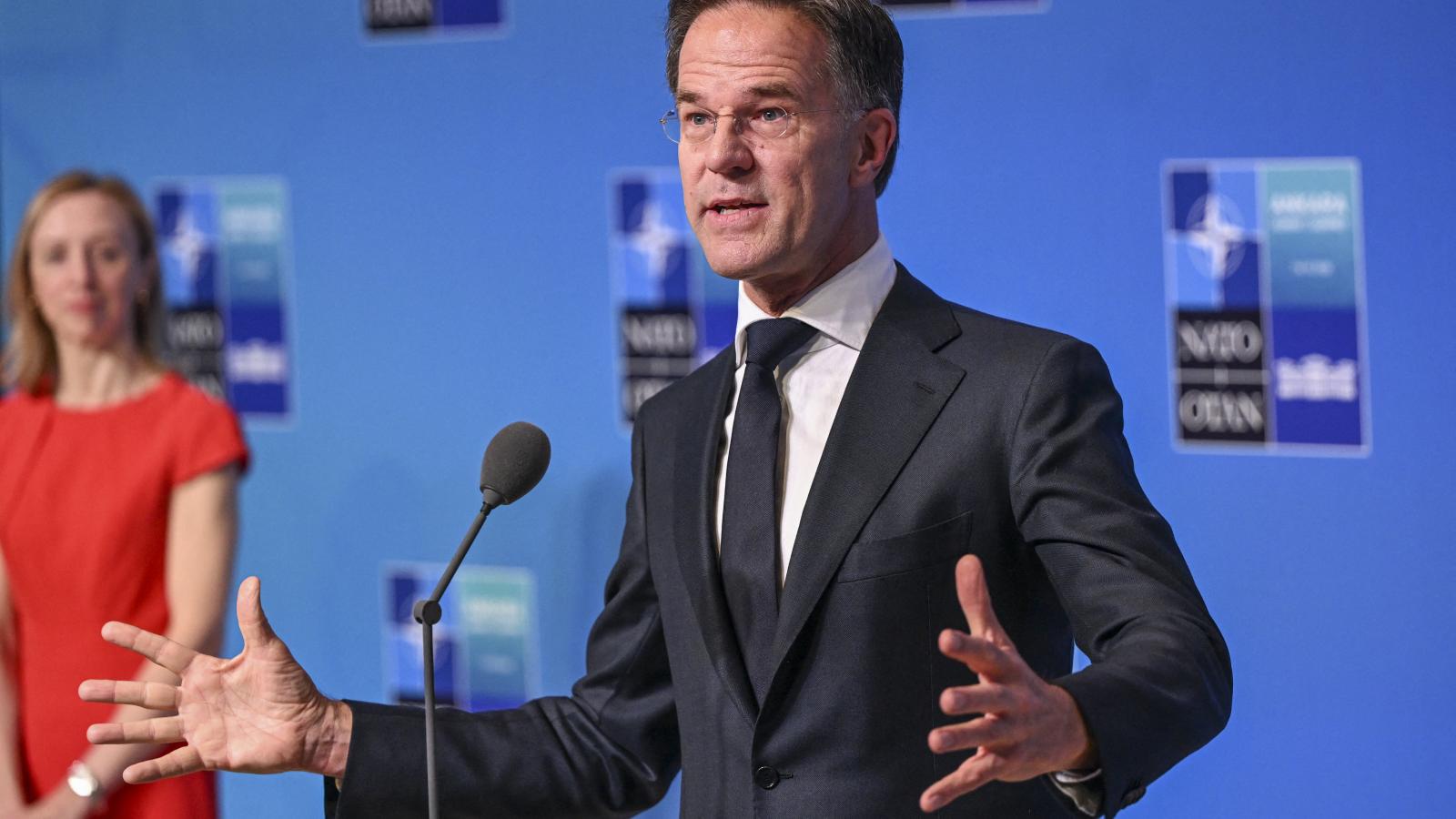 Mark Rutte NATO-főtitkár az ankarai NATO-csúcson 2026. július 8-án.