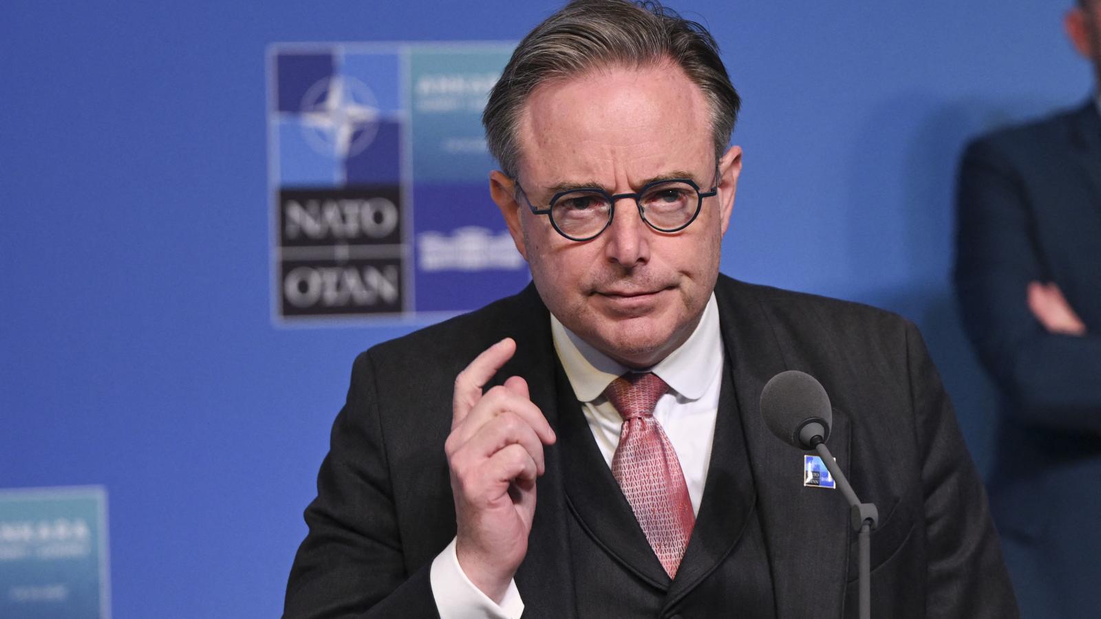 Bart De Wever az ankarai NATO-csúcson július 8-án 