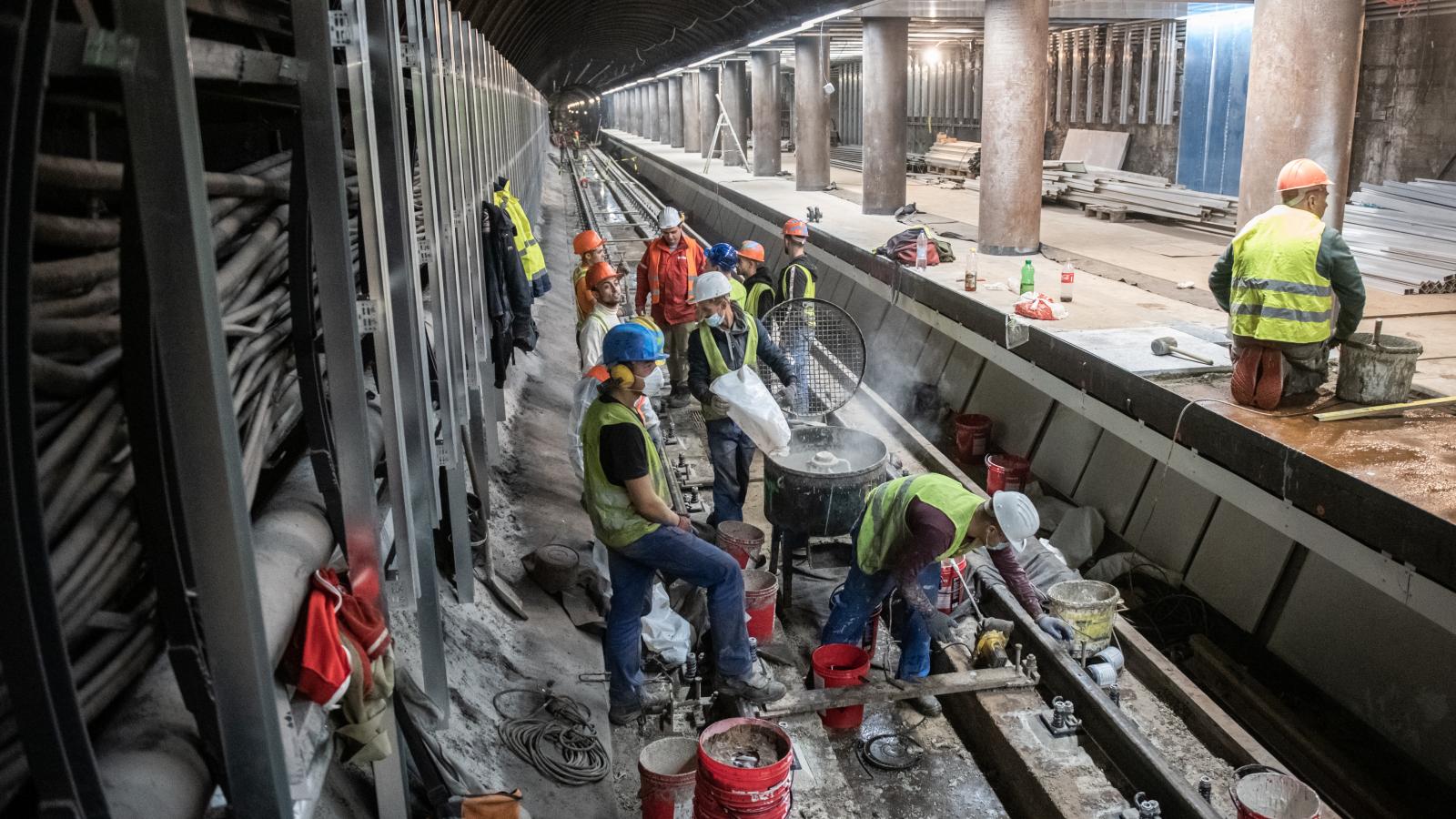 2021-ben a 3-as metró Kálvi téri állomásának felújítása