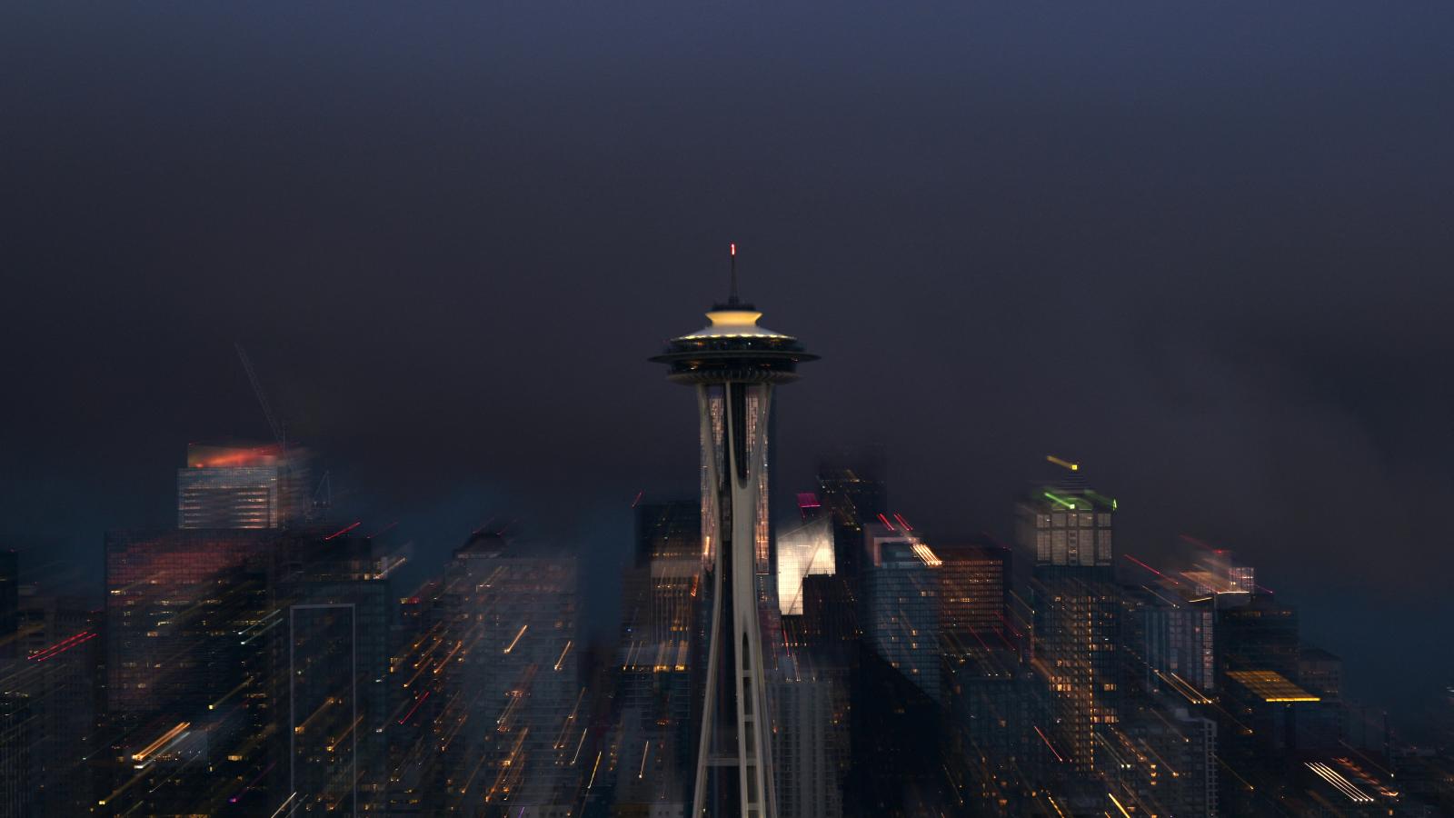 Képünk illusztáció, a Space Needle Seattle-ben 2025 júniusában
