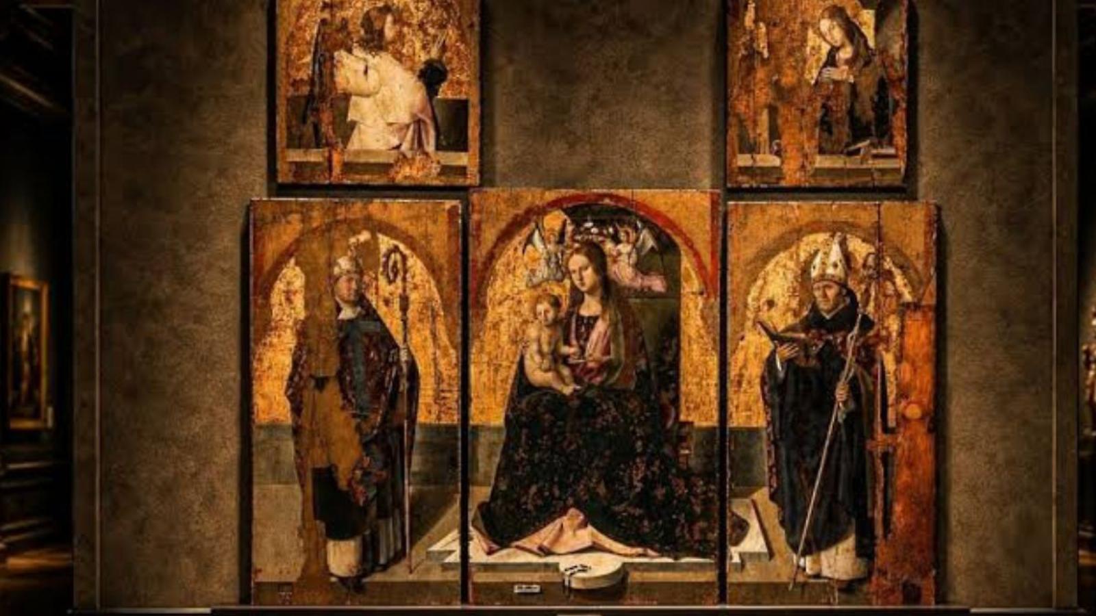 Antonello da Messina : Szent Gergely-poliptichon című festménye 