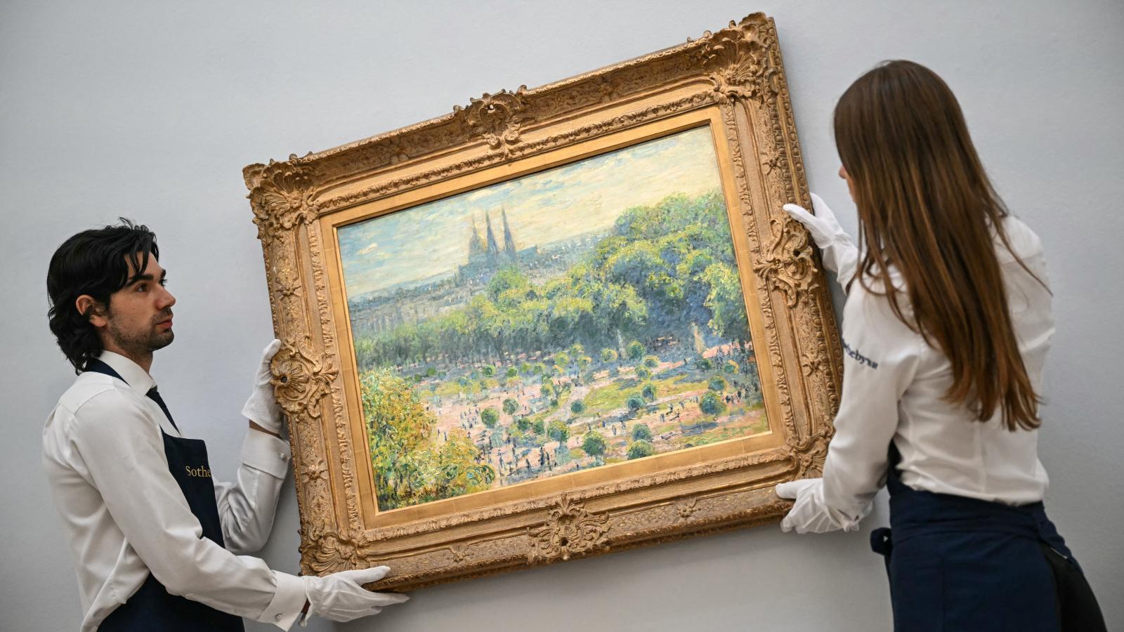 Monet: A Tuileriák kertje (1876)
