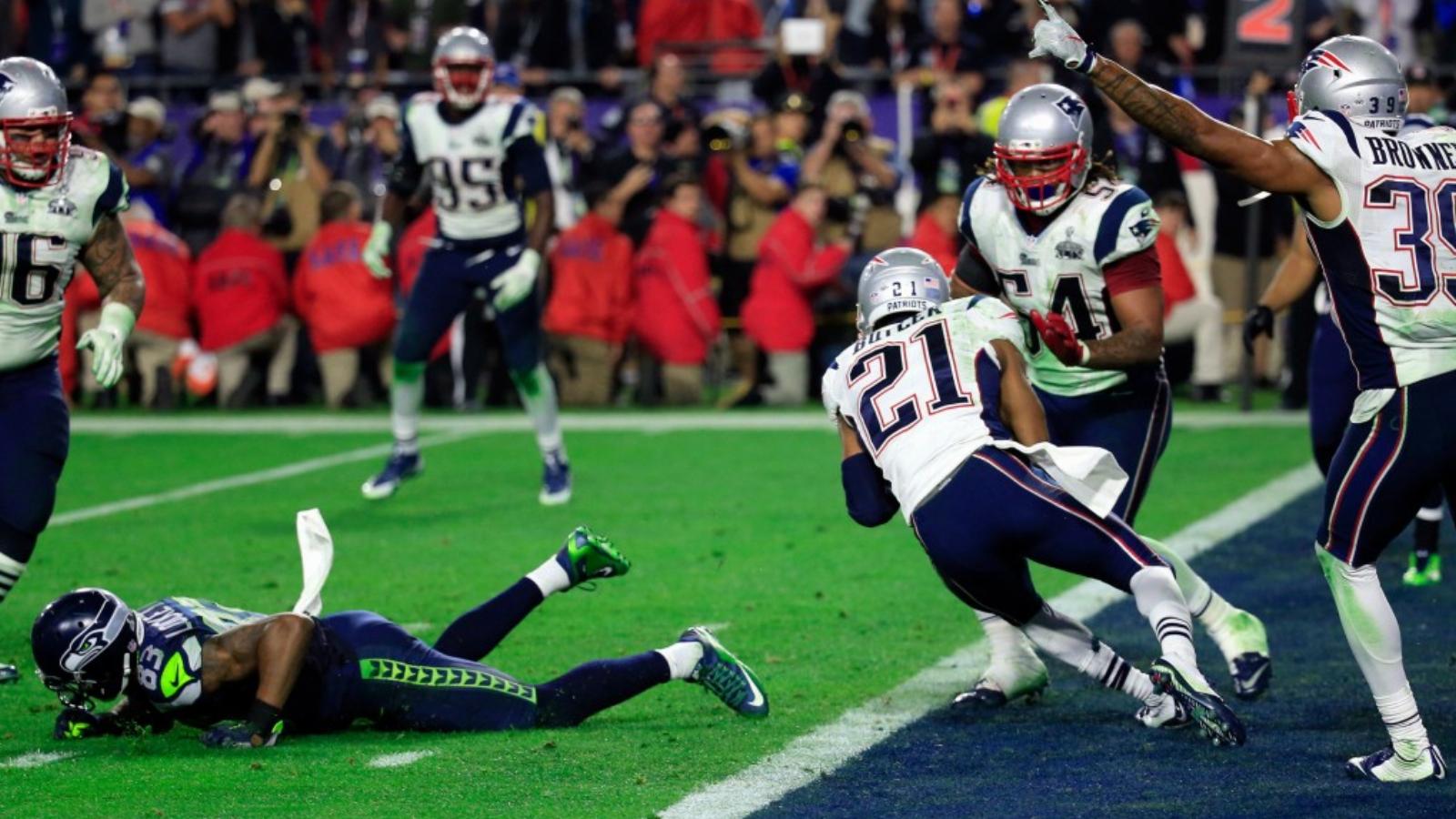 Malcolm Butler (21) mindent eldöntő akciója FOTÓ: EUROPRESS/GETTY IMAGES/ROB CARR