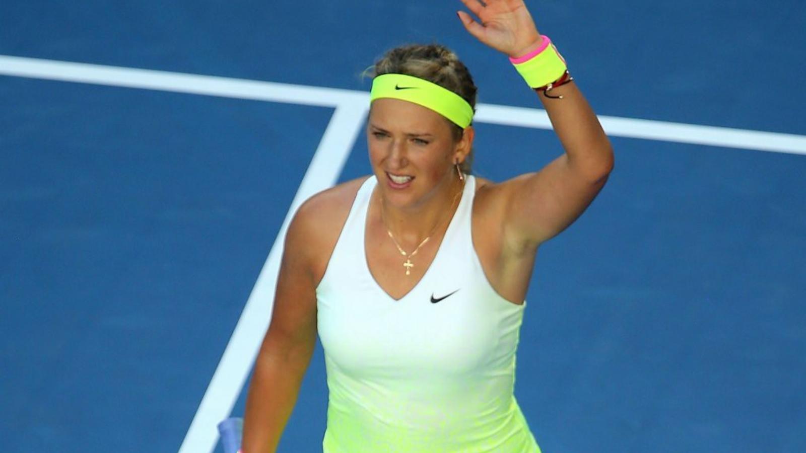 Viktorija Azarenka is pályára lép FOTÓ: EUROPRESS/GETTY IMAGES/WAYNE TAYLOR