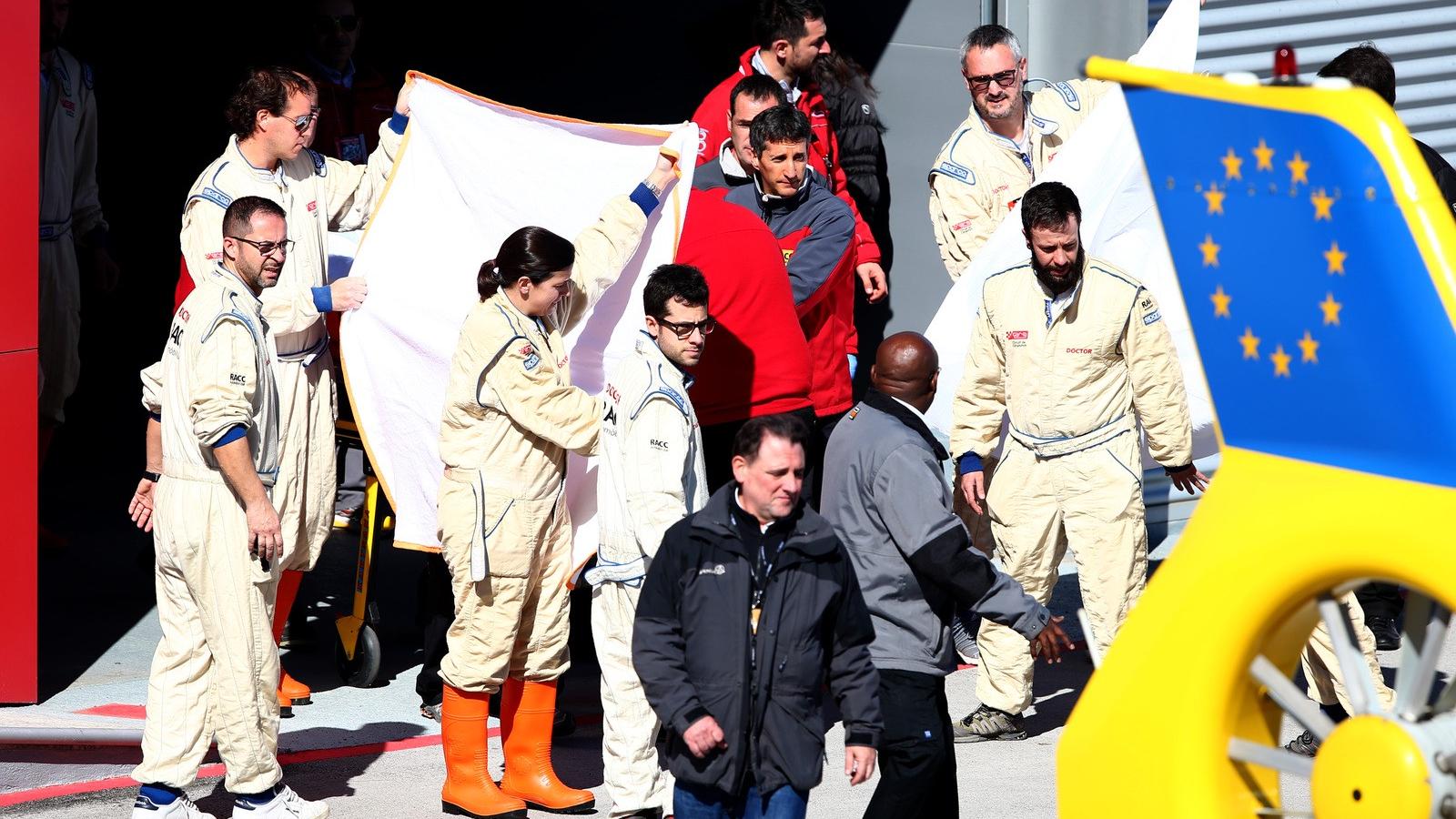 Fernando Alonso balesete február 22-én. Fotó: Europress/Getty Images