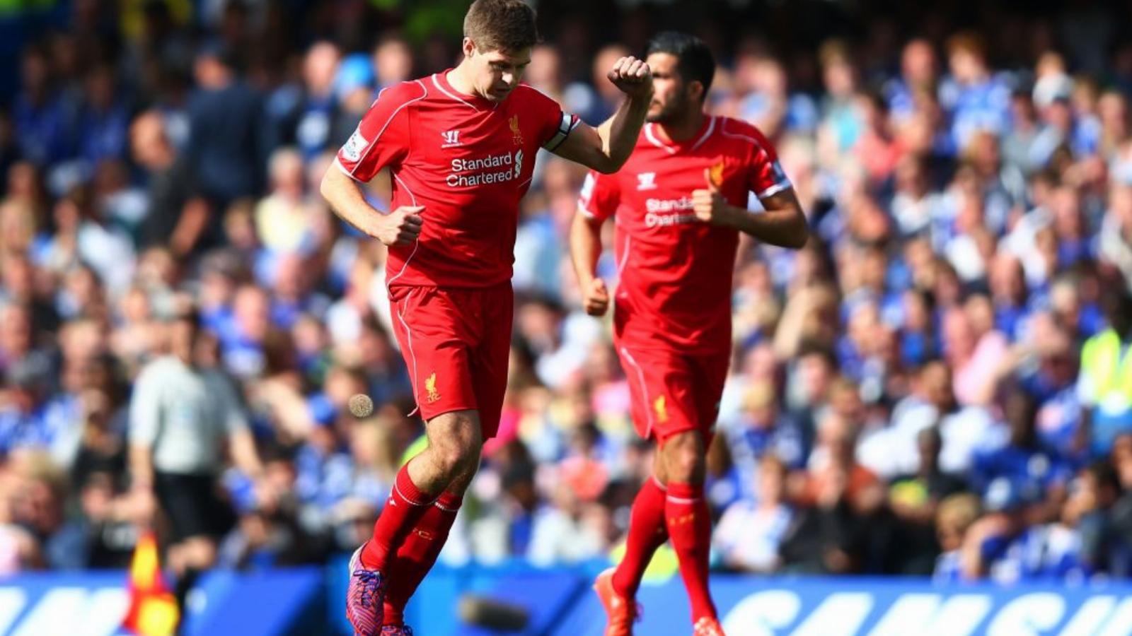 Steven Gerrard egyenlített FOTÓ: EUROPRESS/GETTY IMAGES/CLIVE ROSE