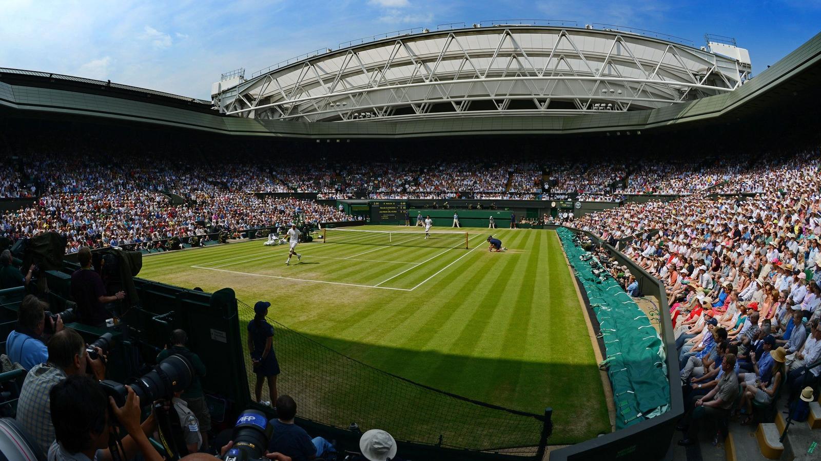 A wimbledoni pálya. Illusztráció: Mike Hewitt/Getty Images