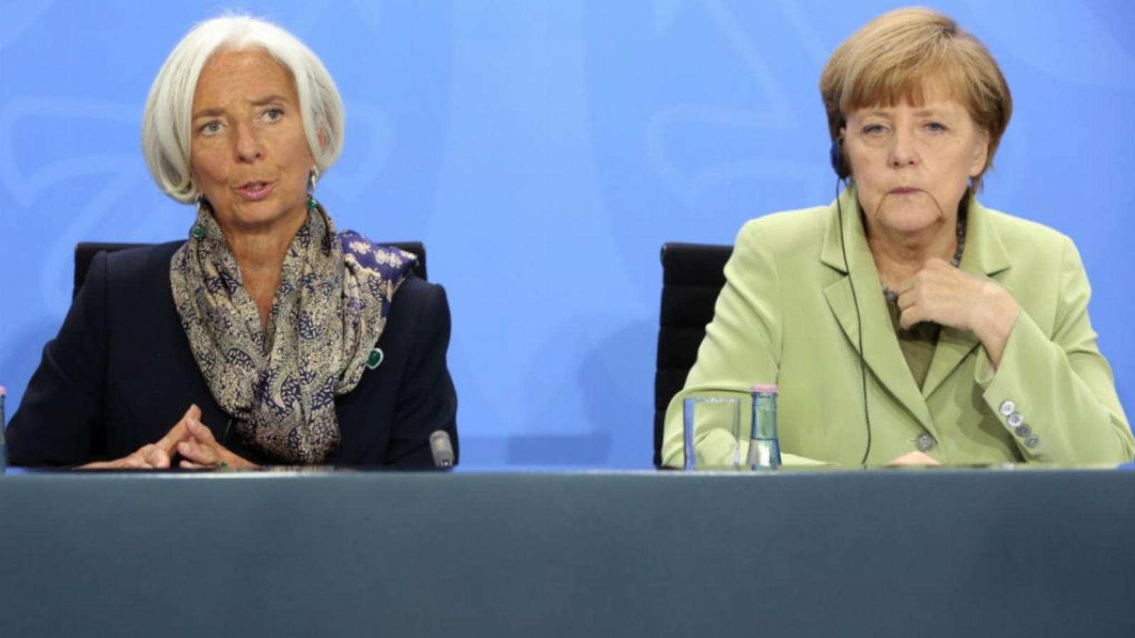 Különvéleményen - Christine Lagarde IMF-elnök és Angela Merkel német kancellár FOTÓ: EUROPRESS/GETTY IMAGES/ADAM BERRY