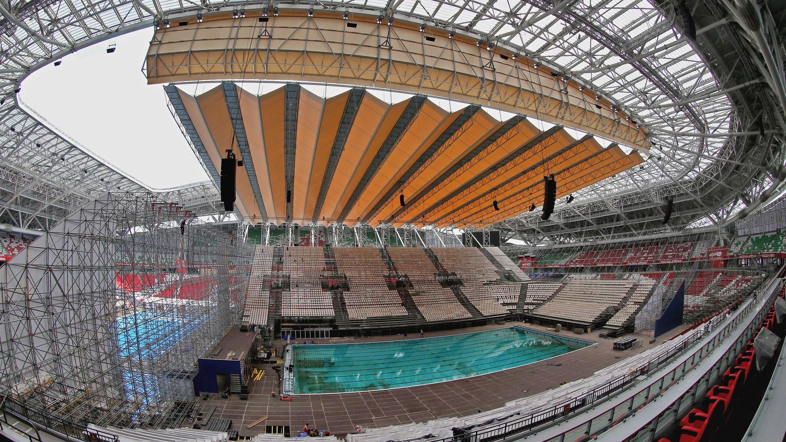 Erre a stadionra irányul a világ fi gyelme a következő két hét folyamán FOTÓ: EUROPRESS/GETTY IMAGES/LAURENCE GRIFFITHS