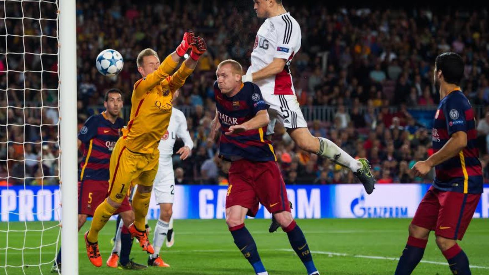 A kapus Ter Stegen nagy hibája is kellett a Leverkusen vezetéséhez. FOTÓ: Getty Images