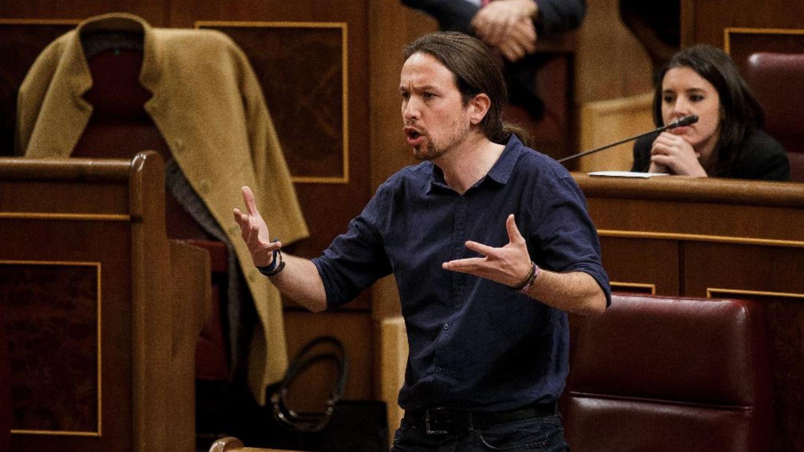 Pablo Iglesias, a Podemos vezetője FOTÓ: GETTY IMAGES/PABLO DOMINGUEZ