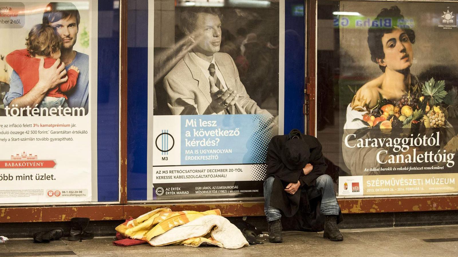 A kormány eddig mindent elkövetett a hajléktalanság büntetésének eléréséért FOTÓ: VAJDA JÓZSEF