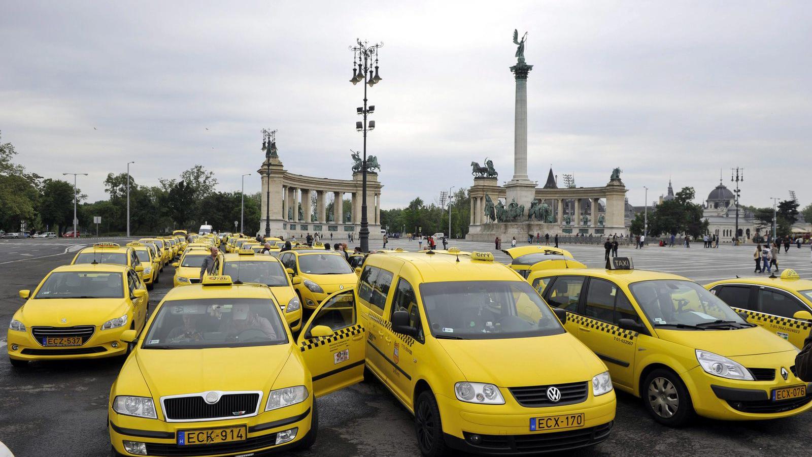  A legutóbbi taxis demonstráció május 10-én. MTI Fotó: Kovács Attila