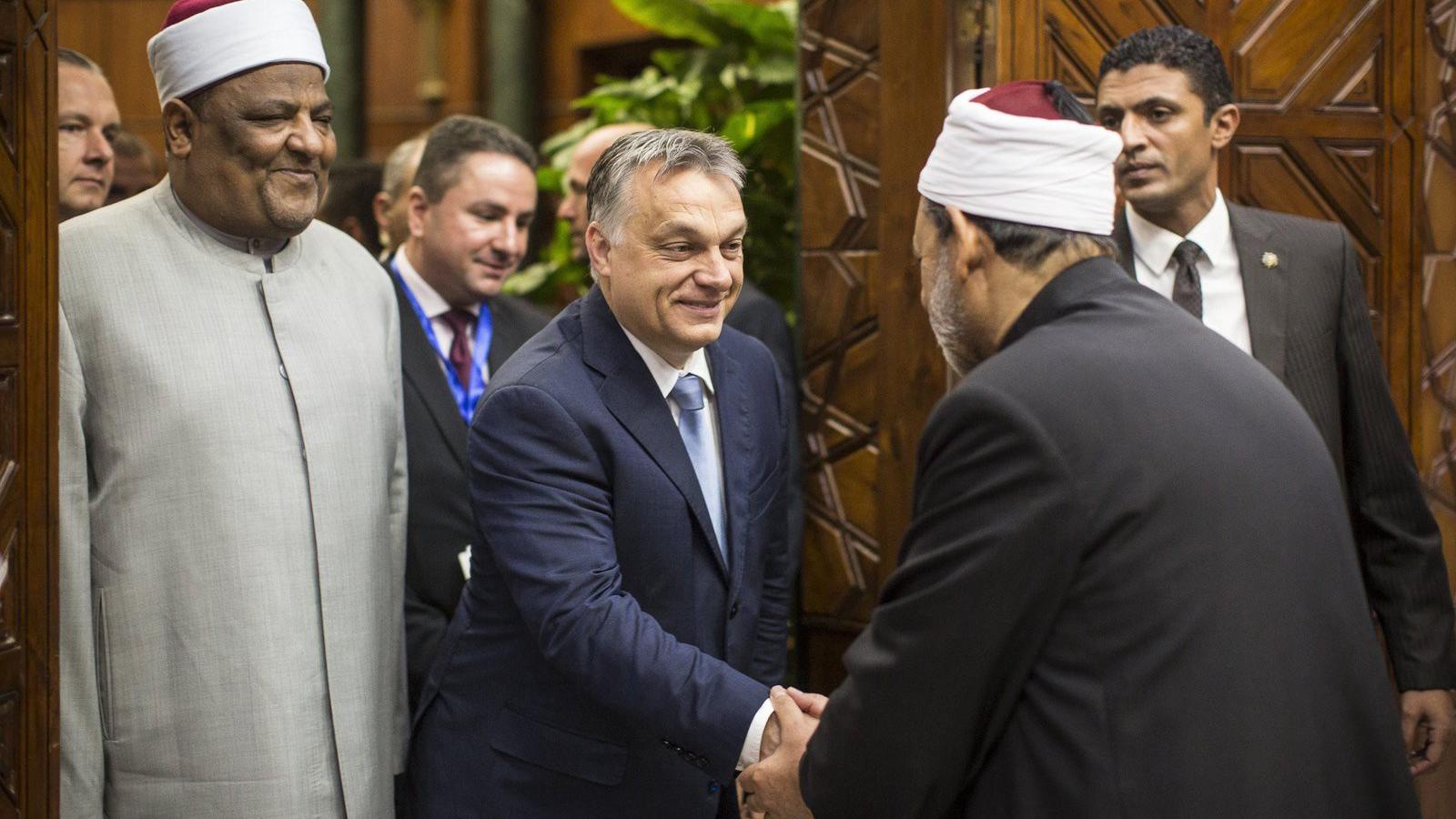 Orbán Viktort fogadja Ahmad et-Tajjeb, a szunita világ szellemi központjának számító kairói al-Azhar mecset és egyetem nagyimámj