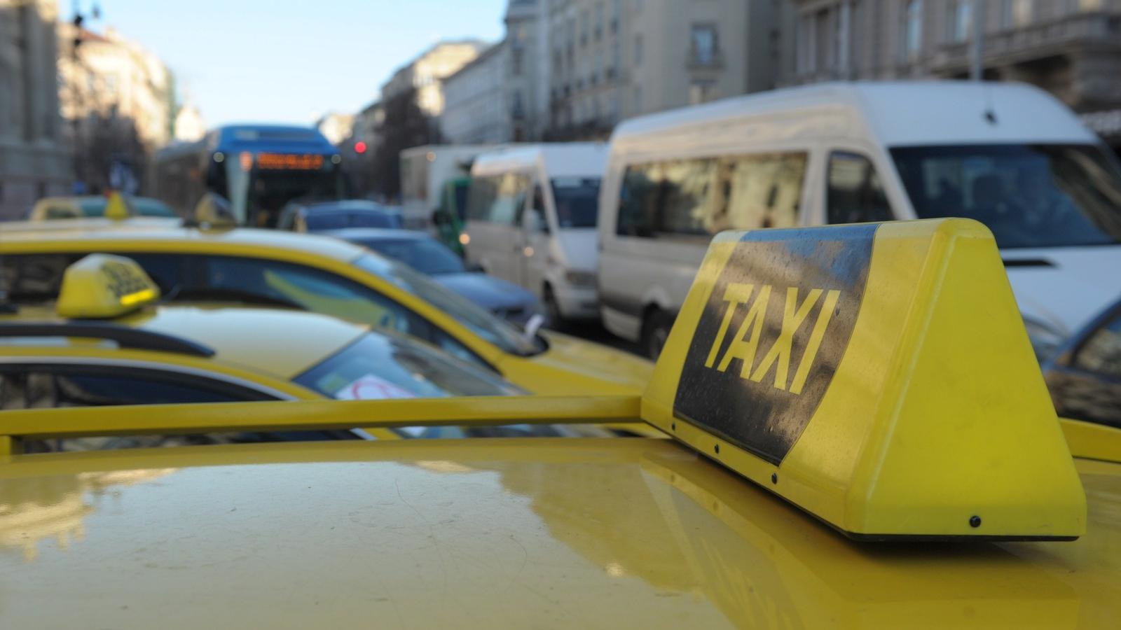 Felvétel egy korábbi taxistüntetésről az Uber ellen. FOTÓ: Vajda József/Népszava