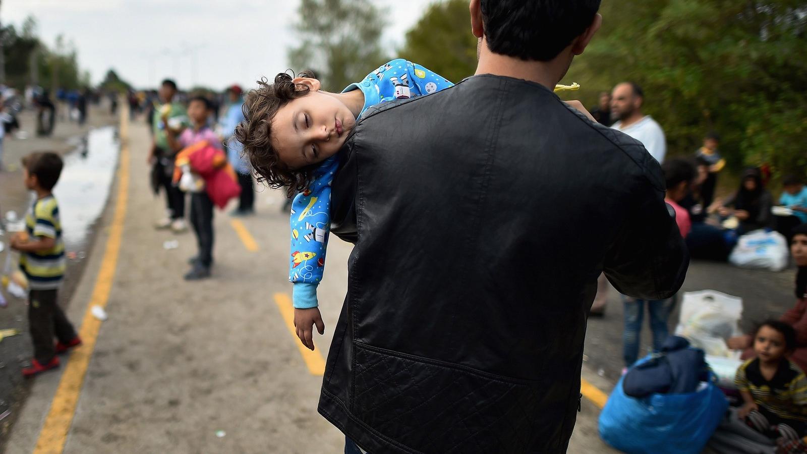 Hegyeshalom még 2015 szeptemberében - Fotó: Jeff J Mitchell/Getty Images