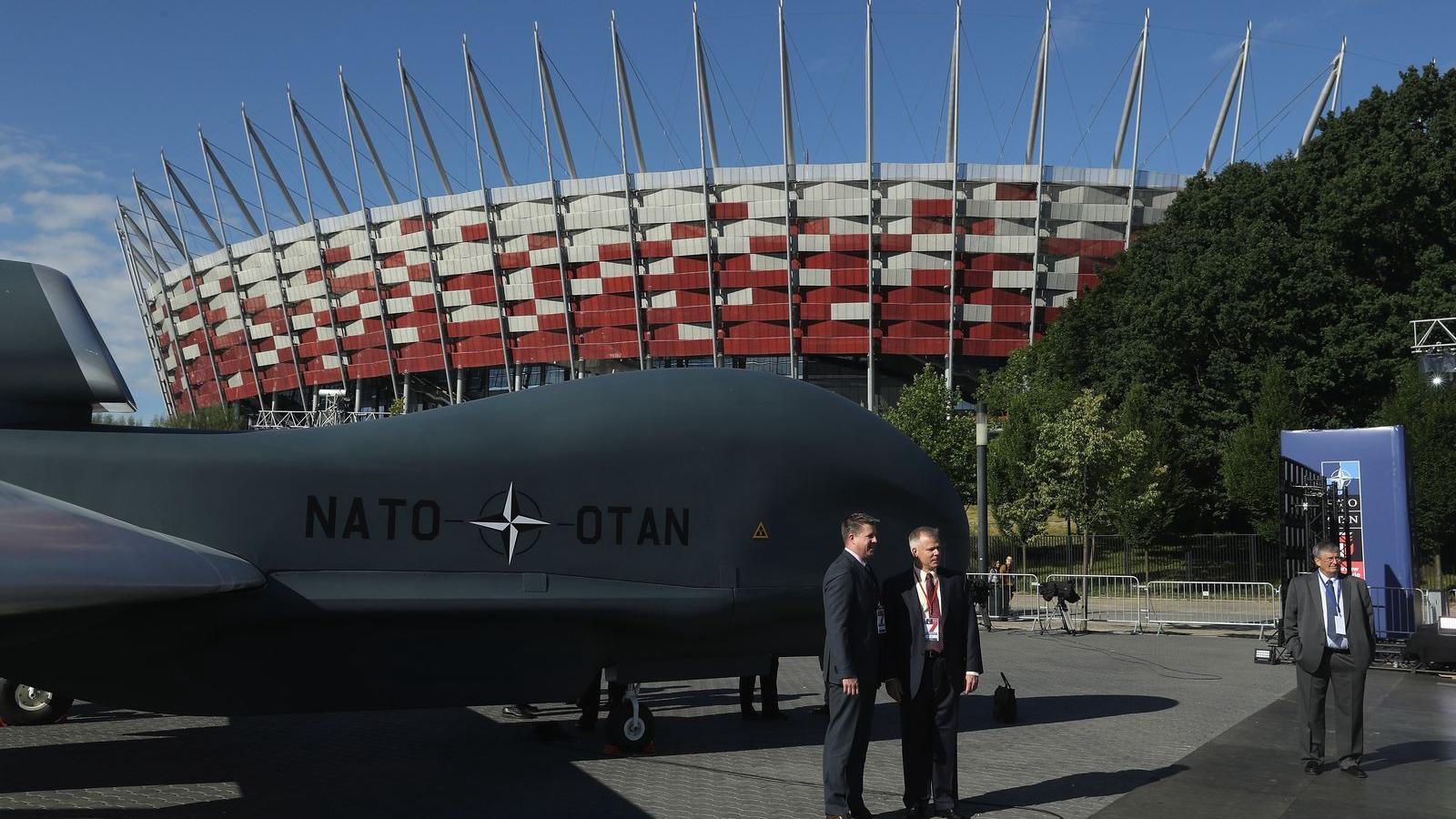 A varsói Nemzeti Stadiont erődítménnyé alakították át a NATO-csúcs
idejére FOTÓ: EUROPRESS/GETTY IMAGES