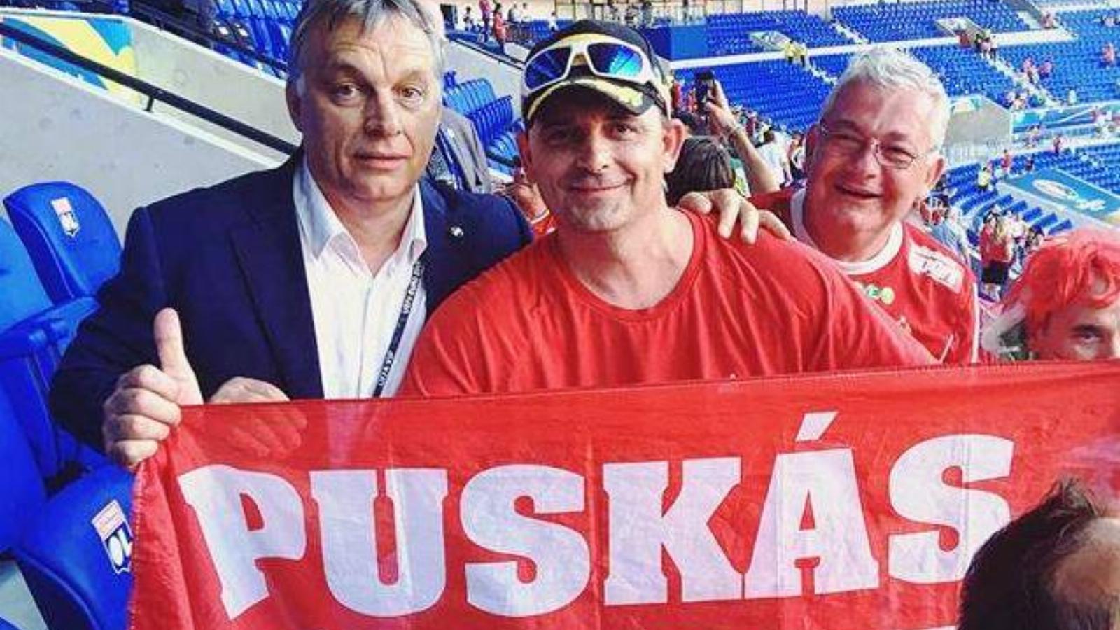 Az utolsó szurkolós fotó a magyar-belga mérkőzésről. FOTÓ: Orbán Viktor/Facebook