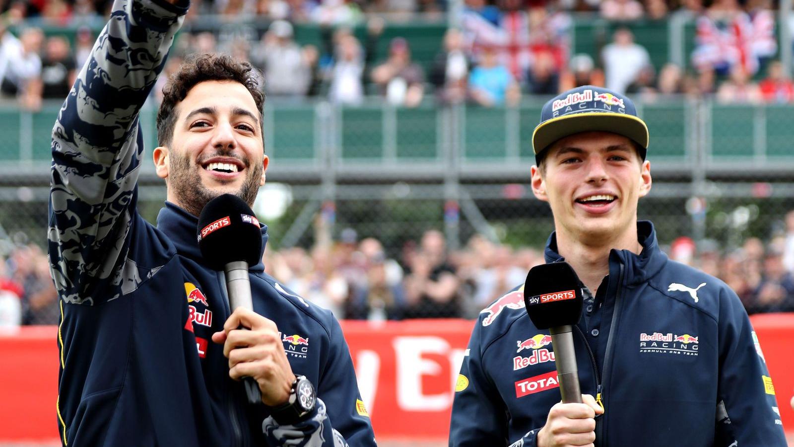 A két Red Bull-pilóta, Ricciardo és Verstappen FOTÓ: EUROPRESS/GETTY IMAGES