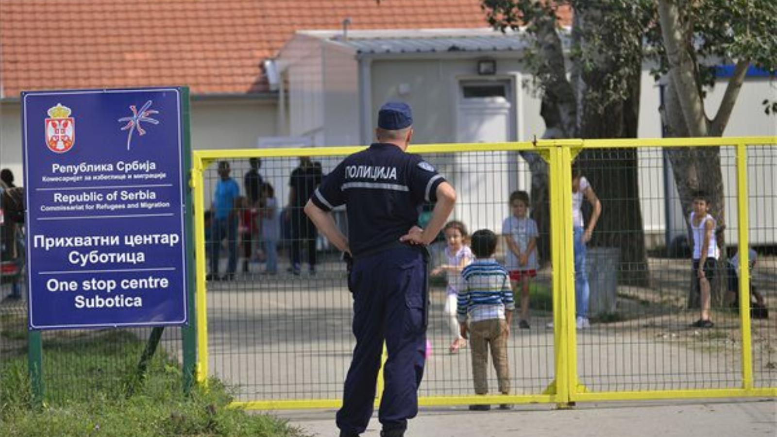 A szabadkai befogadó állomás MTI FOTÓ: Molnár Edvárd