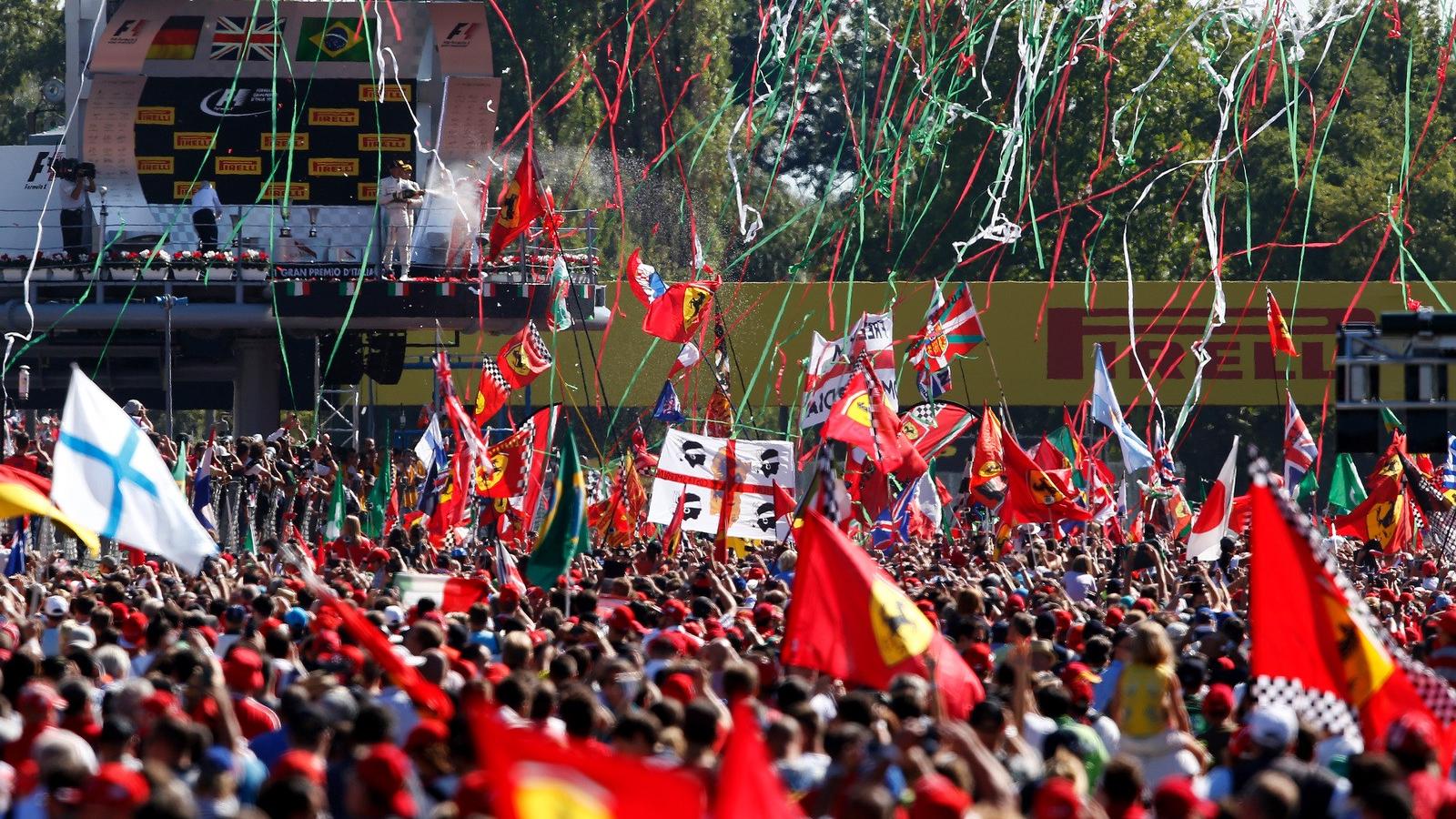 Monzában mindegy ki nyer, úgyis mindig a Ferrari a legnépszerűbb FOTÓ: EUROPRESS/GETTY IMAGES/CHARLES COATES