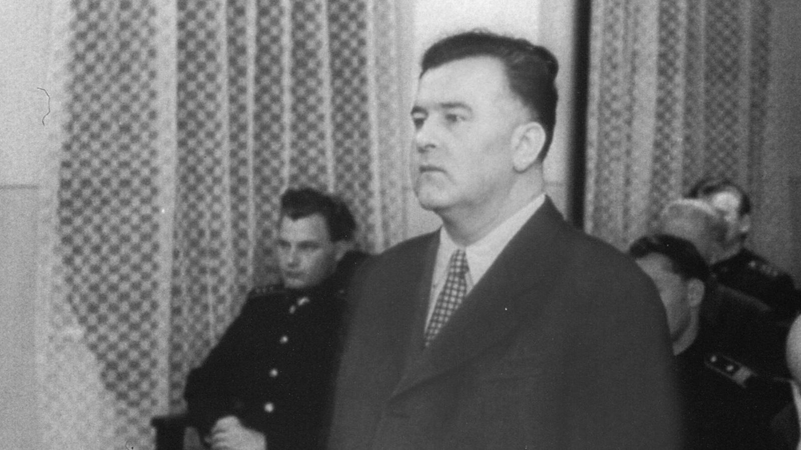 Jánosi Ferenc a bíróság előtt a Nagy Imre-perben FOTÓ: ’56-OS INTÉZET ARCHÍVUMA