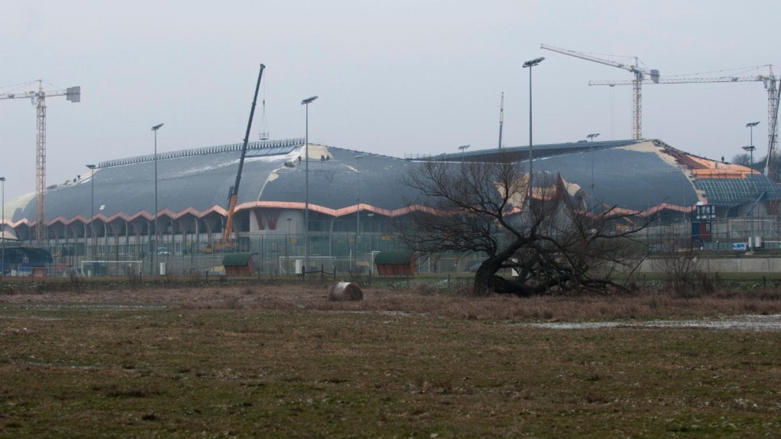 Felcsút lakói bezzeg nem tüntettek amiatt, hogy pazar stadion épül a faluban. Igaz, egy fillérjükbe sem kerül FOTÓ: VAJDA JÓZSEF