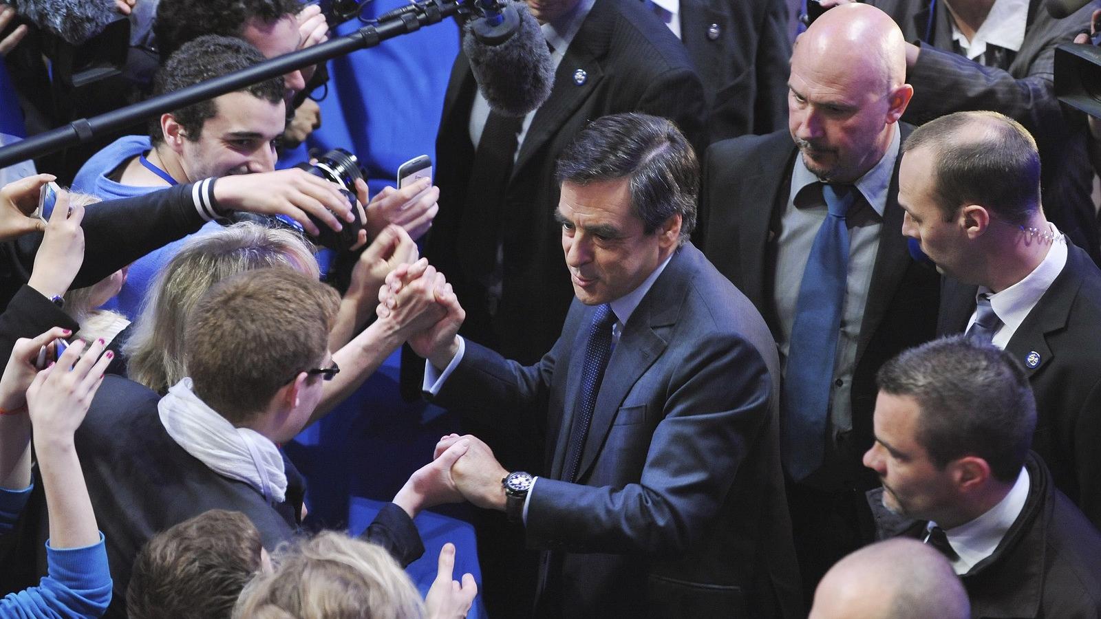 Francois Fillon ünnepelhetett. Fotó Getty Images, Francois Durand