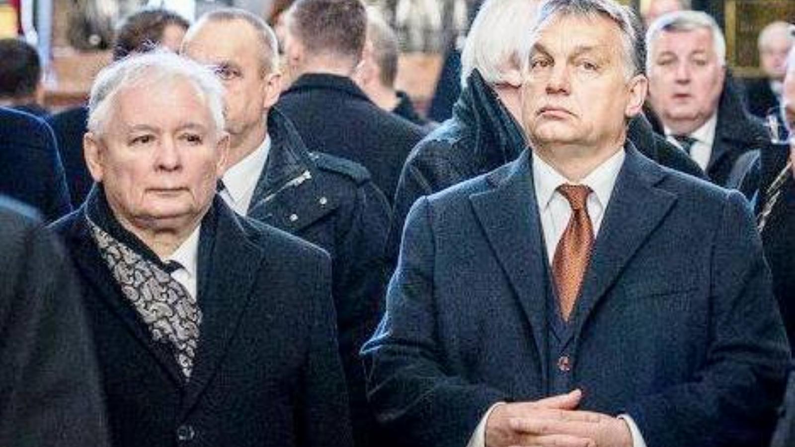 Kaczynski és Orbán, a két jó barát. Forrás: Facebook