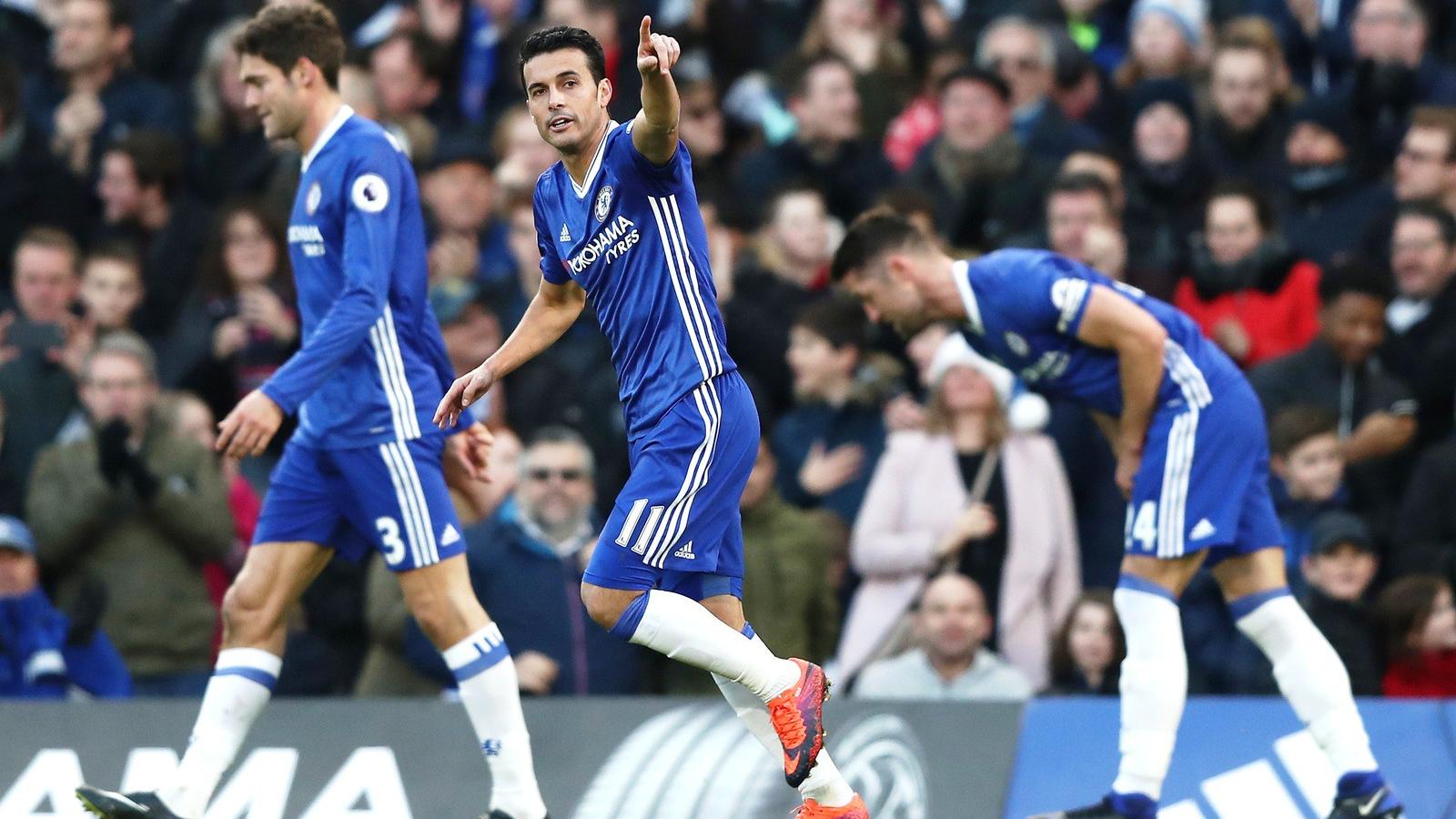 Pedro (középen) kétszer vette be a Bournemouth kapuját hétfőn FOTÓ: EUROPRESS/GETTY IMAGES/CLIVE ROSE