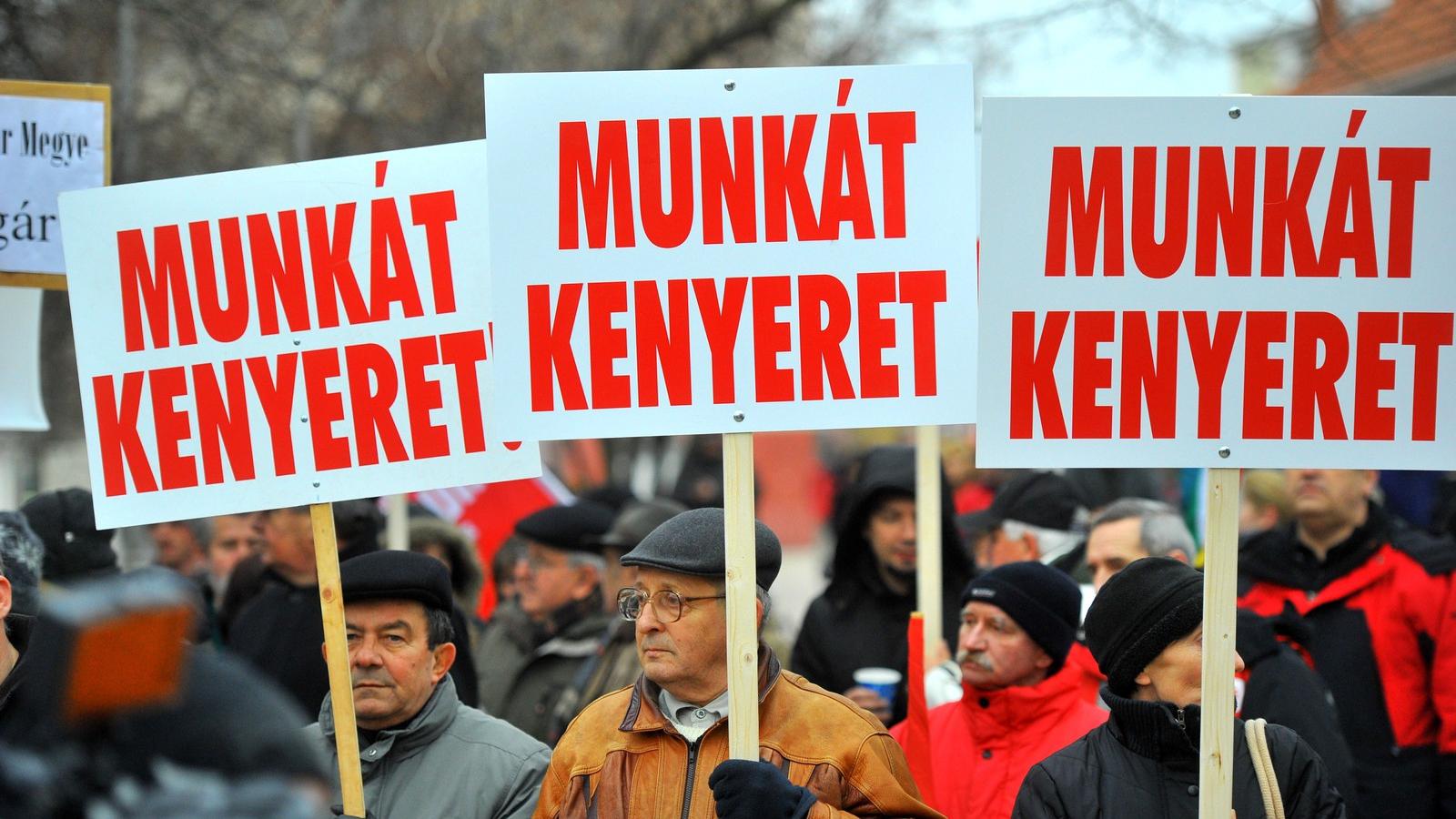 A felvétel a 2013-as "éhségmeneten" készült - Fotó: Tóth Gergő/Népszava