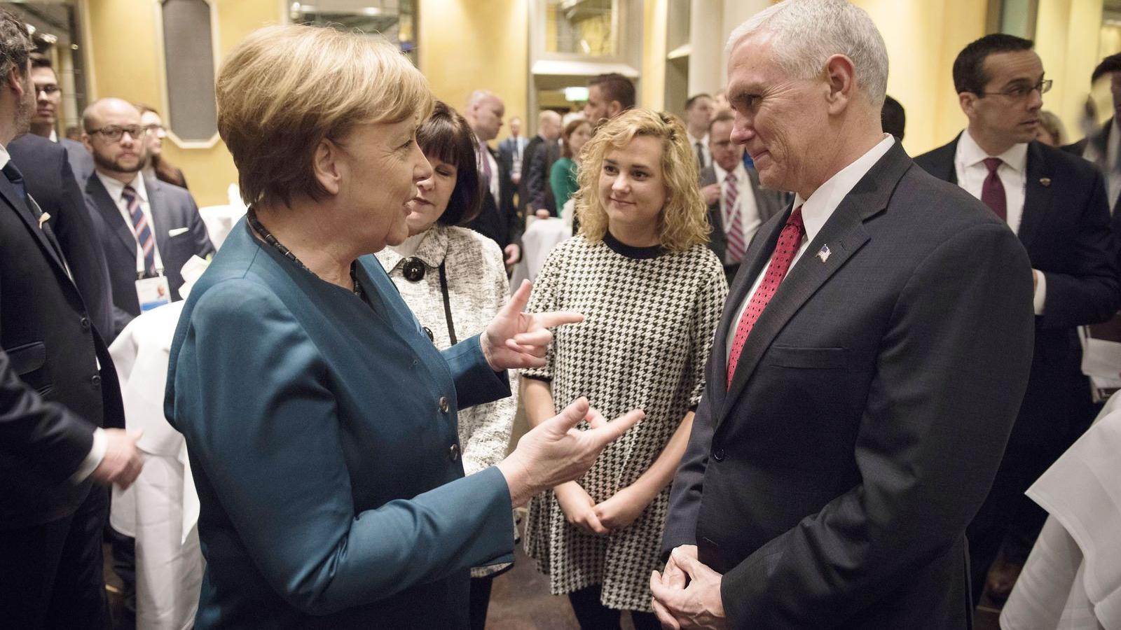 Angela Merkel és Mike Pence külön megbeszélést is folytatott Münchenben FOTÓ: EUROPRESS/GETTY IMAGES