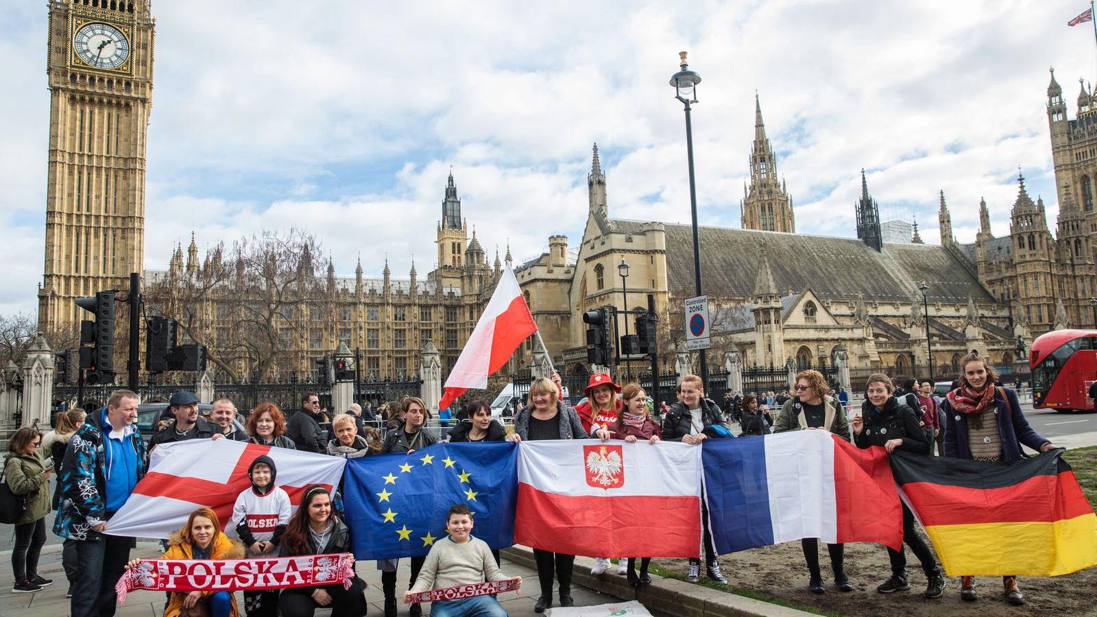 A londoni parlament előtt gyakoriak a Brexit elleni tüntetések FOTÓ: EUROPRESS/GETTY IMAGES/JACK TAYLOR