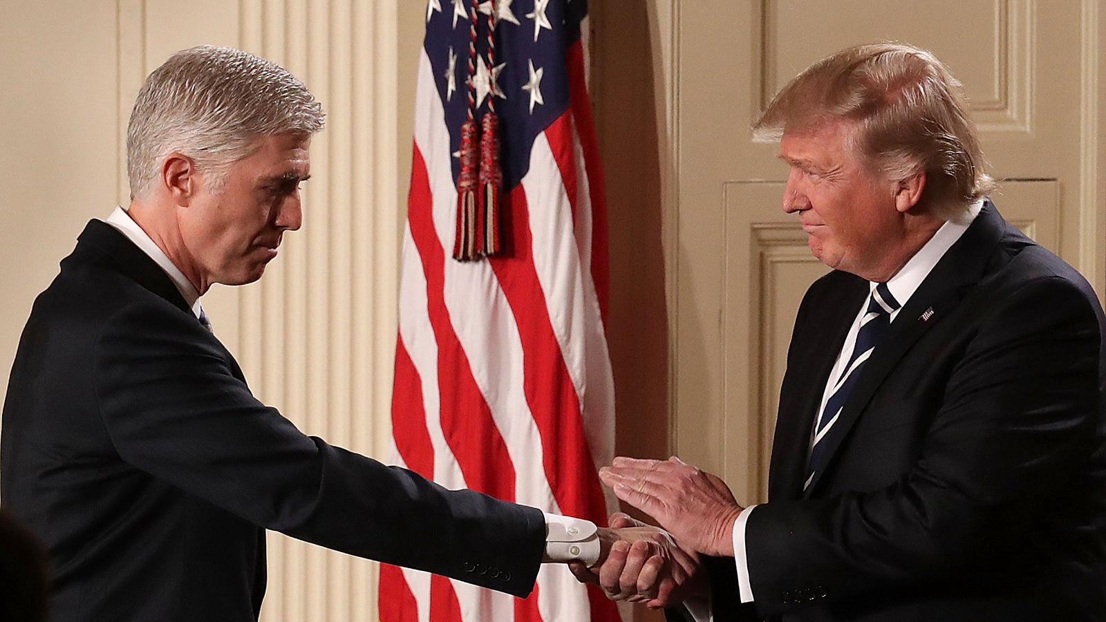 Neil Gorsuch és Donald Trump FOTÓ: Chip Somodevilla/Getty Images 