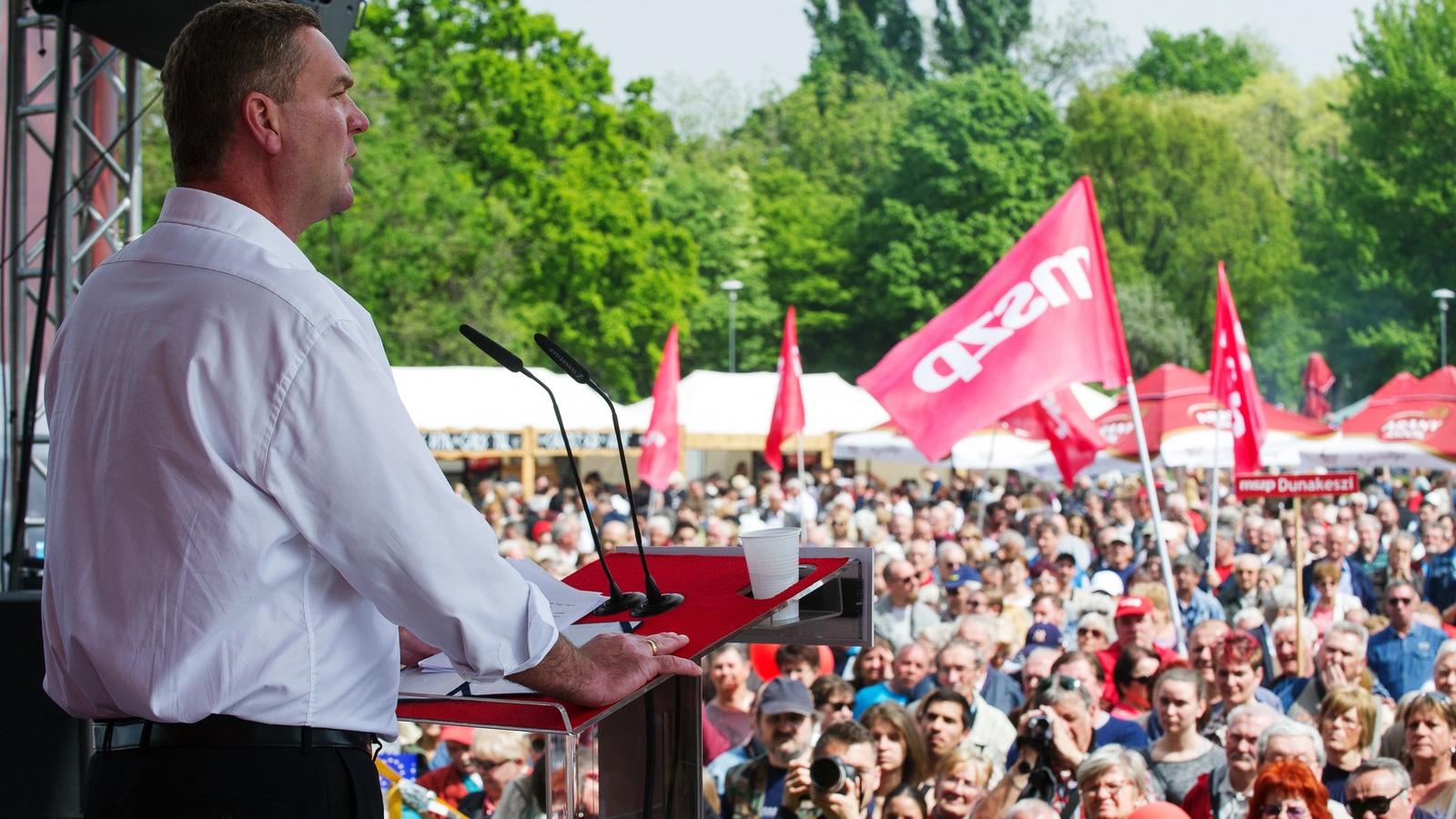 Botka László az MSZP majálisán május elsején FOTÓ: Molnár Ádám