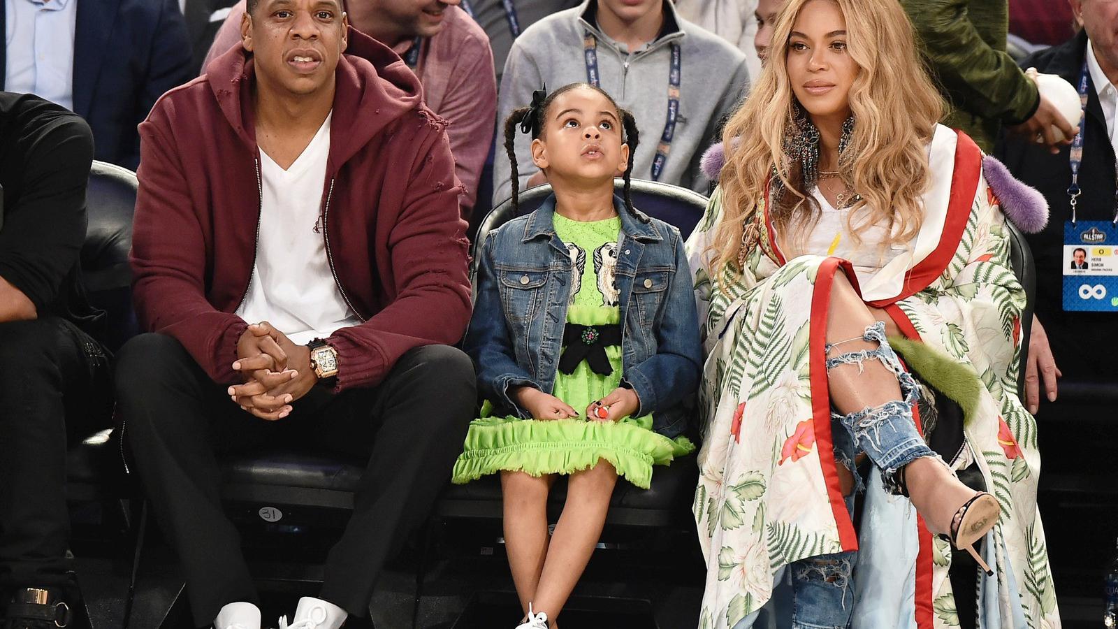 Beyoncé Jay-Z-vel és kislányukkal, Blue Ivy Carterrel FOTÓ: Theo Wargo/Getty Images