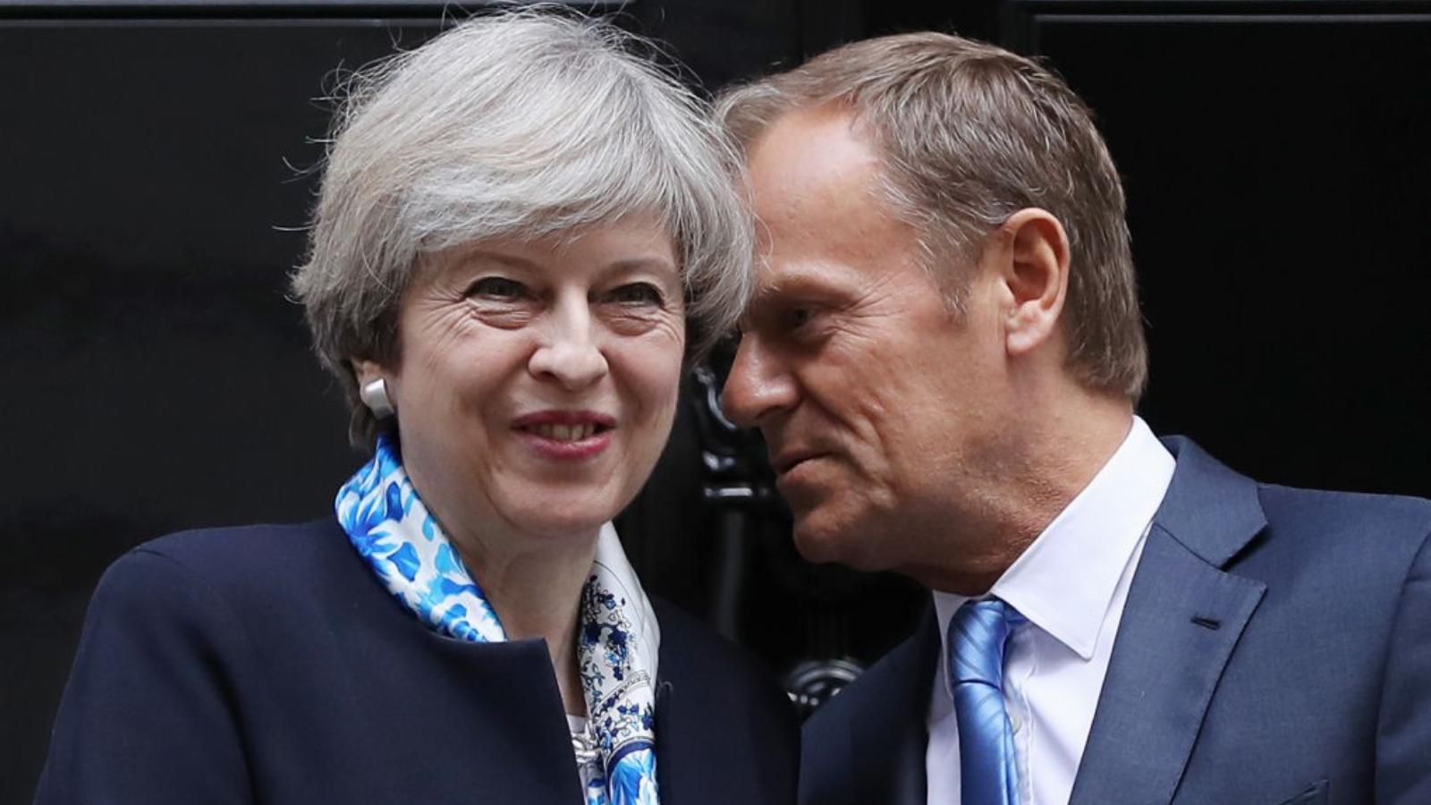 Theresa May és Donald Tusk FOTÓ: Getty Images, Dan Kitwood