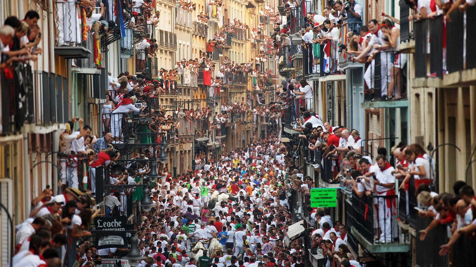 Az idei San Fermín ünnepség Pamplonában FOTÓ: Pablo Blazquez Dominguez/Getty Images