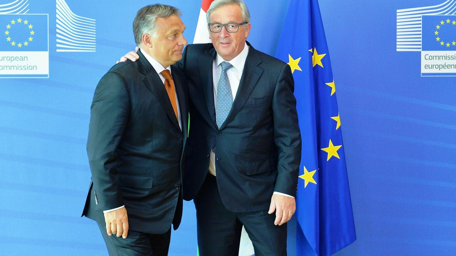 Orbán és Juncker Brüsszelben 2015 szeptemberében FOTÓ: AFP/DURSUN AYDEMIR