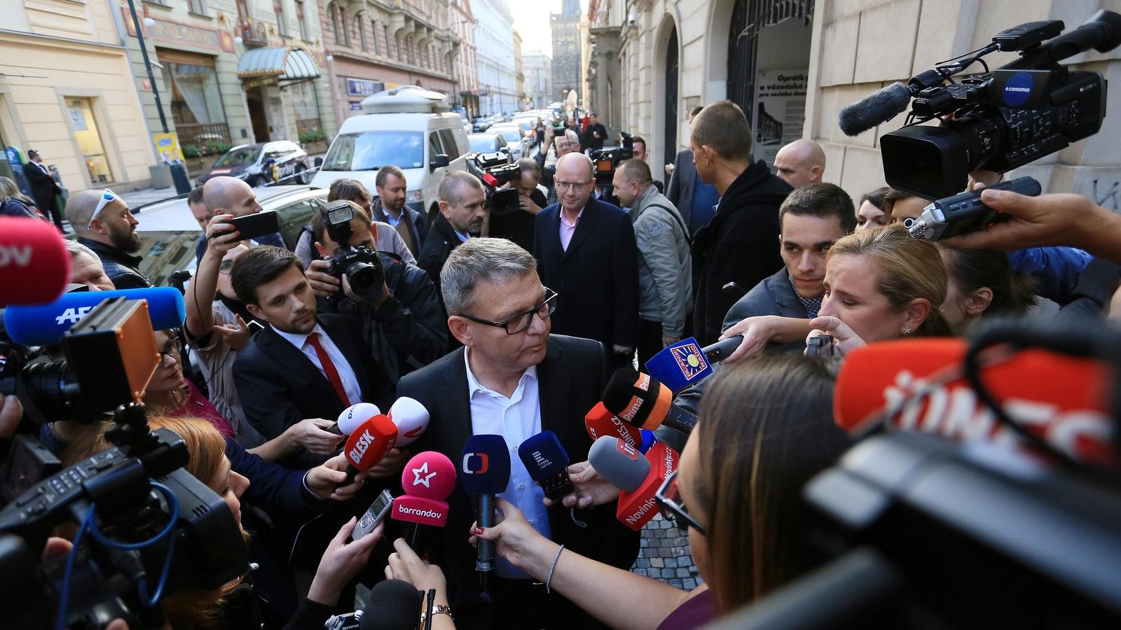 Andrej Babis, a leendő cseh miniszterelnök FOTÓ: MICHAL CIZEK / AFP