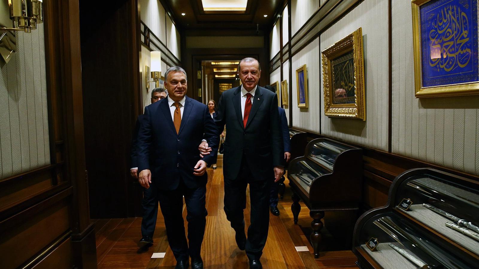 Orbán Viktor és Erdogan találkozója Törökországban FOTÓ: KAYHAN OZER / ANADOLU AGENCY