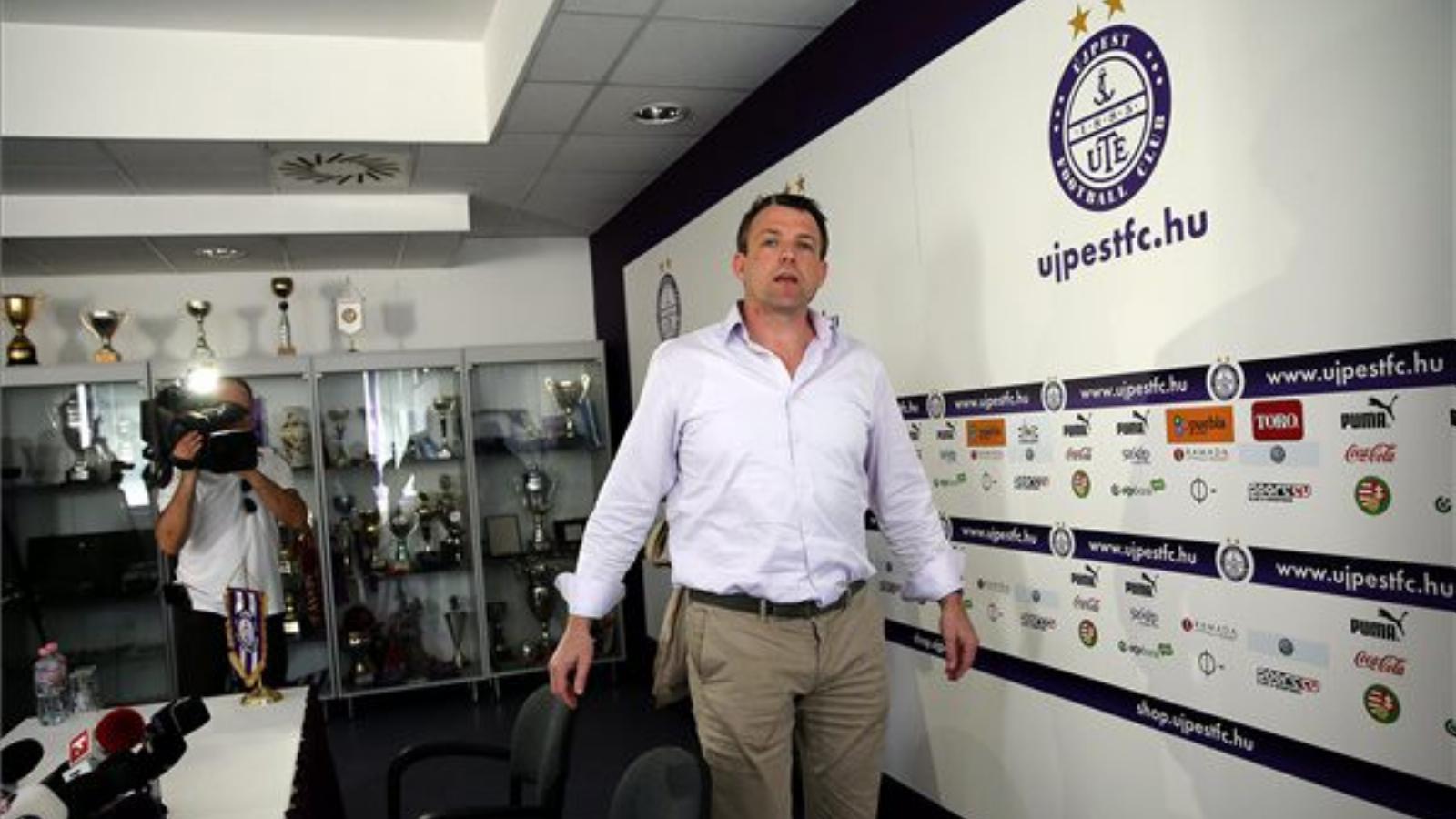 Roderick Duchatelet, az Újpest FC elnöke, tulajdonosa. FOTÓ: MTI, Illyés Tibor