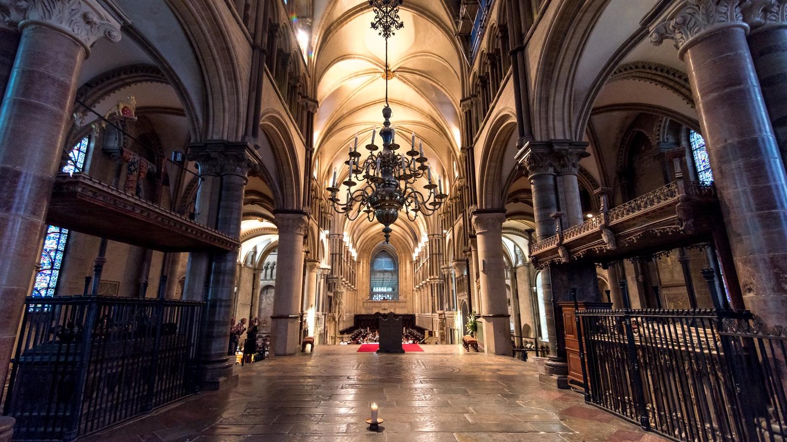 A Canterbury-katedrális belseje - Fotó: Alberto Pezzali / NurPhoto/AFP