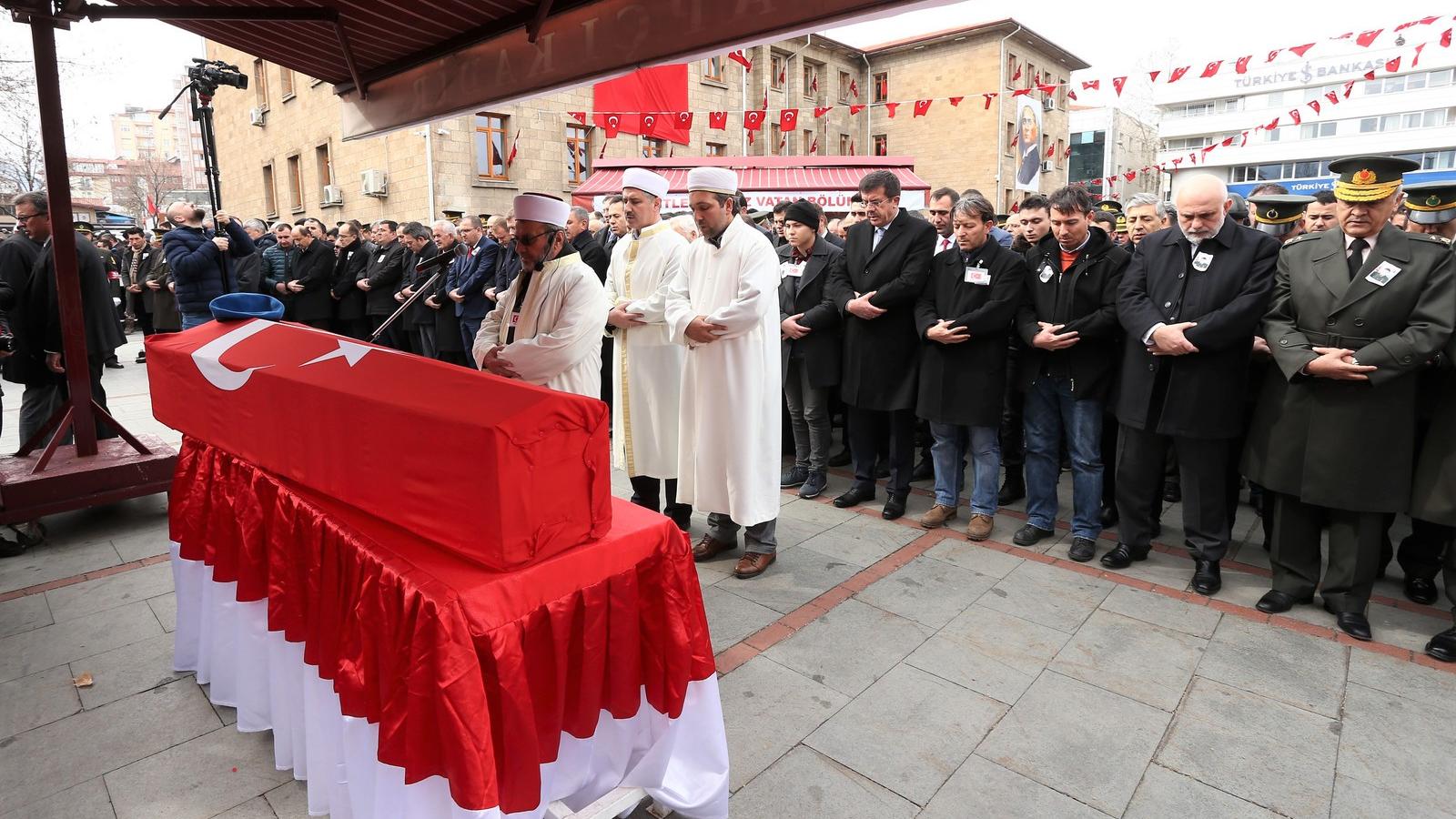 Eltemették a Szíriában meghalt katonákat Fotó: Orhan Cizek/Anadolu Agency